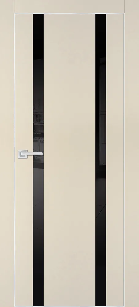 Межкомнатная дверь PX-9  AL кромка с 4-х ст. Бежевый матовый