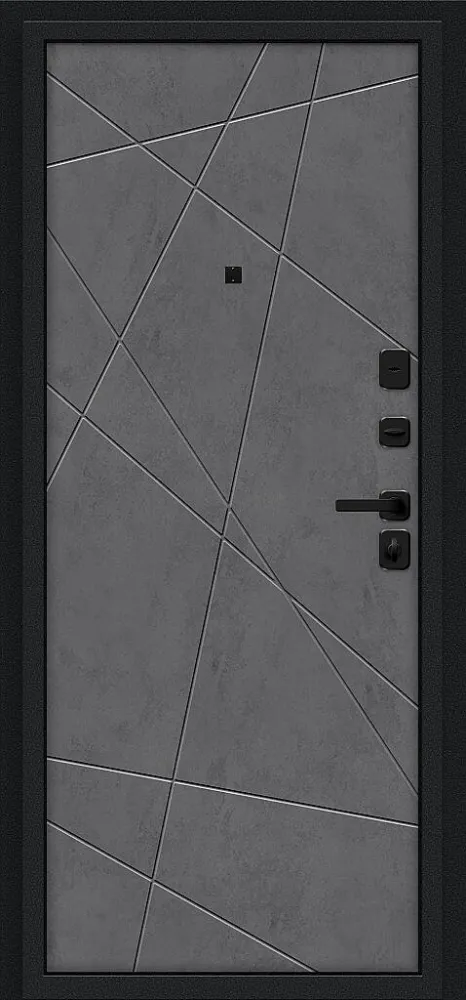Товар Дверь Граффити-5/SBlack Букле черное/Slate Art BR6187